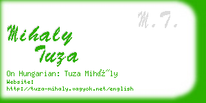 mihaly tuza business card